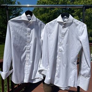 INDOCHINO White Hyde Dress Shirts - French Cuff